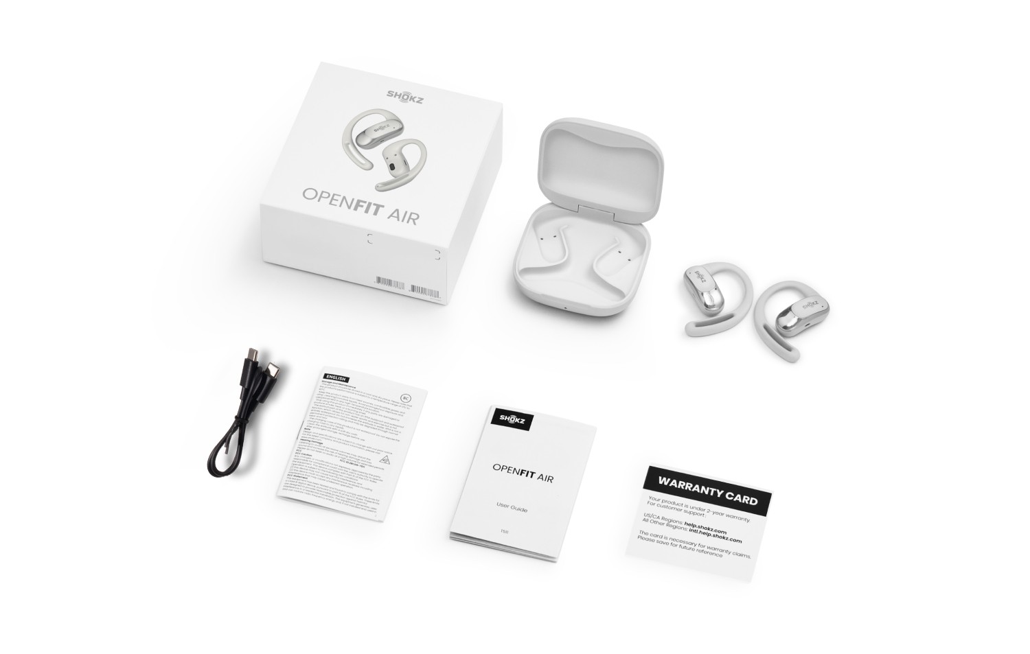 Shokz OpenFit Air WHITE white-8.2jpg