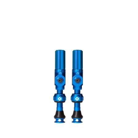 MUC-OFF BIG BORE HYBRID SCHRADER 35mm BLUE - Wentyle Bezrdzeniowe Tubeless 35mm Niebieskie
