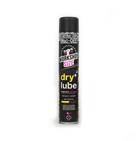 MUC-OFF SMAR DO ŁAŃCUCHA Z WOSKIEM SERWISOWY W SPRAYU Dry PTFE Chain Lube Workshop size 750ml