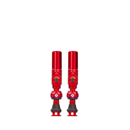 MUC-OFF BIG BORE HYBRID SCHRADER 30mm RED - Wentyle Bezrdzeniowe Tubeless 30mm Czerwone