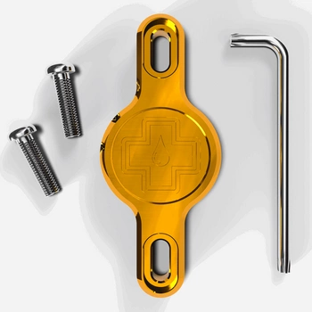 MUC-OFF URZĄDZENIE ŚLEDZĄCE AIRTAG Secure Tag Holder - Gold V2