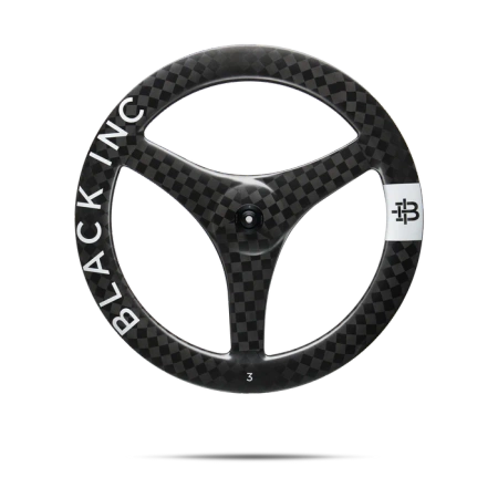 Koło przednie BLACK INC THREE CeramicSpeed bearings Clincher Disc Brake V113, Silver Label 
