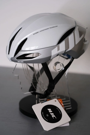 Kask rowerowy HJC FURION Biało Szary GLOSSY WH SL