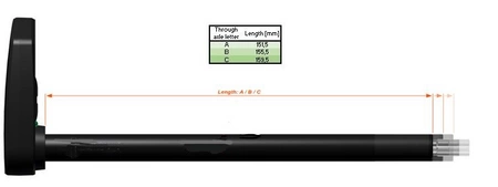 Ośka CLASSIFIED Smart Thru-Axle (ETS Inner Dropout Face "C" L=159,5mm, ETS Spacer Kit)
