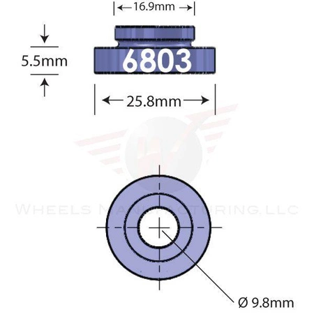 Kształtka Do Serwisu Łożysk WheelsMFG 6803