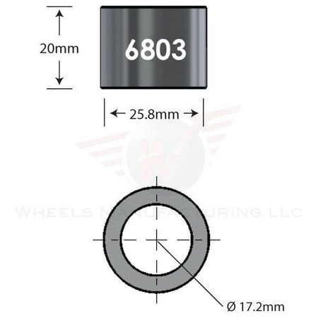 Kształtka WheelsMFG Przelotowa Over Axle Do Serwisu Łożysk 6803