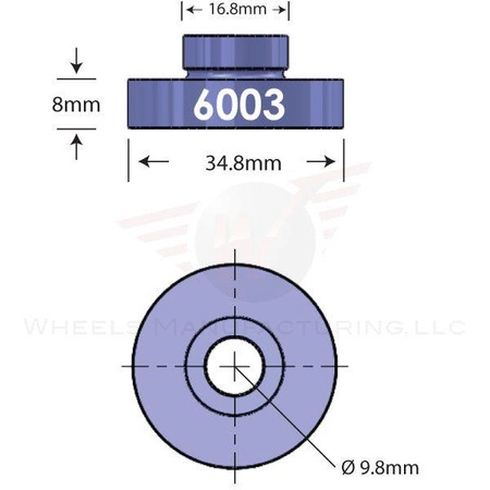 Kształtka Do Serwisu Łożysk WheelsMFG 6003