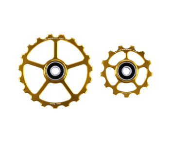 Zamienne Kółka Przerzutki CeramicSpeed 13+19 Złote Coated