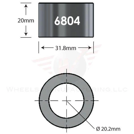 Kształtka WheelsMFG Przelotowa Over Axle Do Serwisu Łożysk 6804