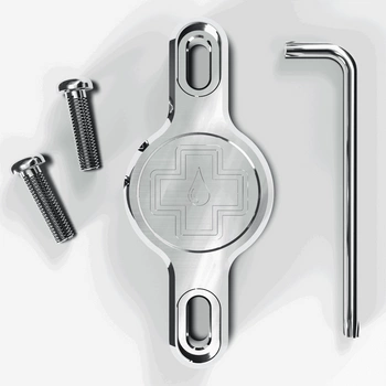 MUC-OFF URZĄDZENIE ŚLEDZĄCE AIRTAG Secure Tag Holder - Silver V2