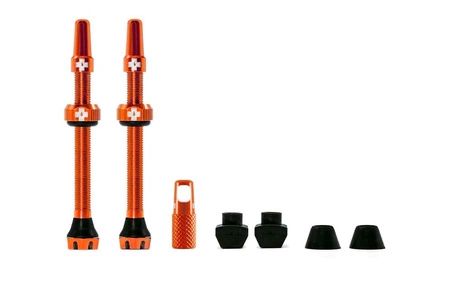 MUC-OFF WENTYLE TUBELESS 60MM POMARAŃCZOWE Tubeless Valves/60mm/Orange V2