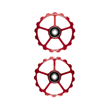 Zamienne Kółka Przerzutki CeramicSpeed 17+17 Czerwone