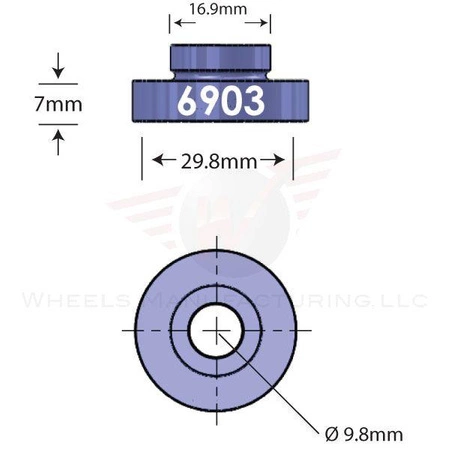 Kształtka Do Serwisu Łożysk WheelsMFG 6903 Over Axle