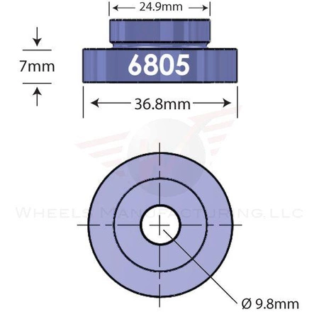 Kształtka Do Serwisu Łożysk WheelsMFG 6805