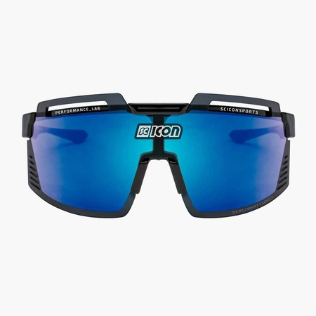 Okulary SCICON AEROWATT FOZA Black Gloss - SCNPP Multimirror Blue