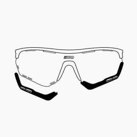 Czarne oprawki dolne SCICON REGULAR TPE