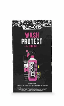 MUC-OFF ZESTAW MYCIE, OCHRONA, SMAROWANIE NA SUCHE WARUNKI Clean, Protect and Lube Kit (Dry Lube version)