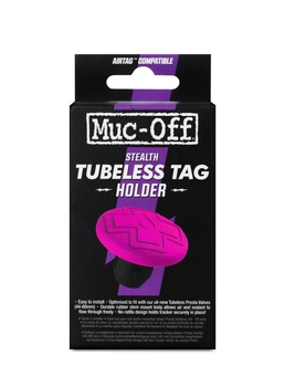 MUC-OFF URZĄDZENIE ŚLEDZĄCE AIRTAG Tubeless Secure Tag Mount - Pink/Black