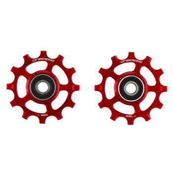 Kółka Przerzutki CeramicSpeed SRAM 12s AXS Szosowe alt. Czerwone Coated