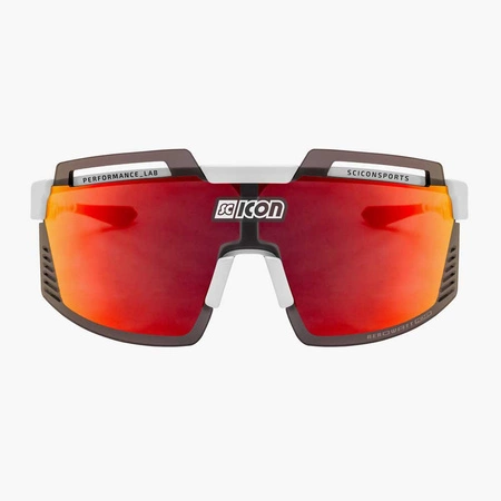 Okulary SCICON AEROWATT FOZA White Gloss - SCNPP Multimirror Red