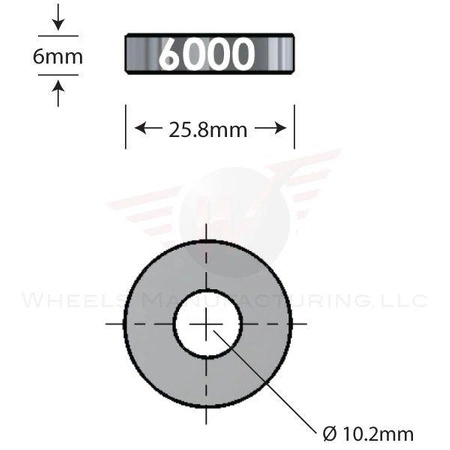 Kształtka WheelsMFG Przelotowa Over Axle Do Serwisu Łożysk 6000