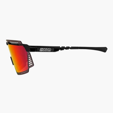Okulary SCICON AEROWATT Black Gloss - SCNPP Multimirror Red