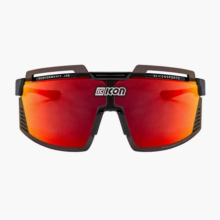 Okulary SCICON AEROWATT FOZA Black Gloss - SCNPP Multimirror Red