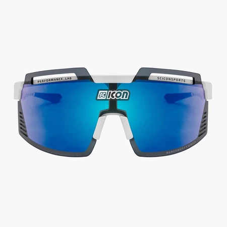 Okulary SCICON AEROWATT FOZA White Gloss - SCNPP Multimirror Blue