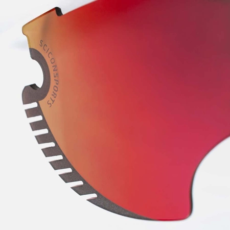 Czerwona lustrzana soczewka do okularów SCICON AEROWING LAMON