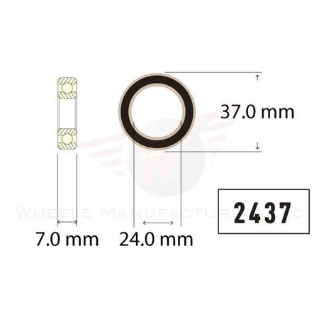Łożysko ENDURO 24x37 ABEC-5