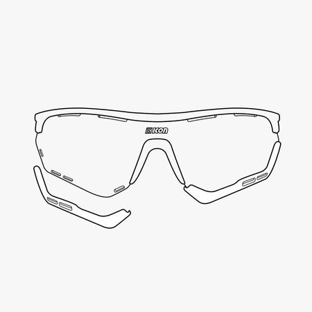 Białe oprawki dolne SCICON REGULAR TPE