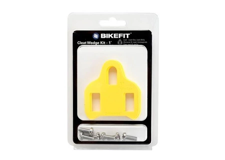 Podkładki Kątowe BIKEFIT CLEAT WEDGES LOOK / Shimano SPD SL 8 sztuk + śruby