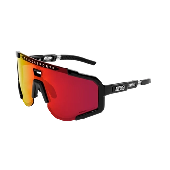 Okulary SCICON AEROSCOPE Black Gloss - SCNPP Multimirror Red