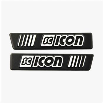 Czarno-Białe Logo SCICON METAL KIT AEROWING/AEROSHADE