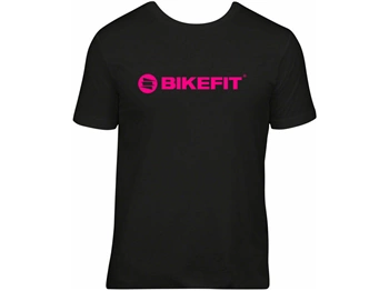 Koszulka T-Shirt BIKEFIT Czarno-Różowa