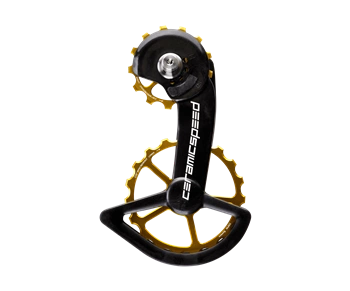 Wózek Przerzutki CeramicSpeed OSPW Shimano 9200/8100 Series Złoty