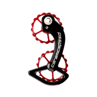 Wózek Przerzutki CeramicSpeed OSPW Shimano 10 + 11s DA/Ultegra 9000/6800 + prior Czerwony Coated