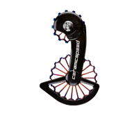 Wózek Przerzutki CeramicSpeed OSPW Shimano 9250/8150 3D Printed Hollow Ti Oil Slick PVD