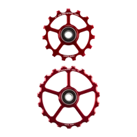 Zamienne Kółka Przerzutki CeramicSpeed 15+19 Czerwone