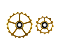 Zamienne Kółka Przerzutki CeramicSpeed 13+19 Złote Coated