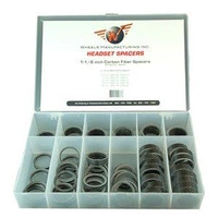 Zestaw 62 Karbonowych Podkładek Dystansowych Mostka 1 1/8" WheelsMFG